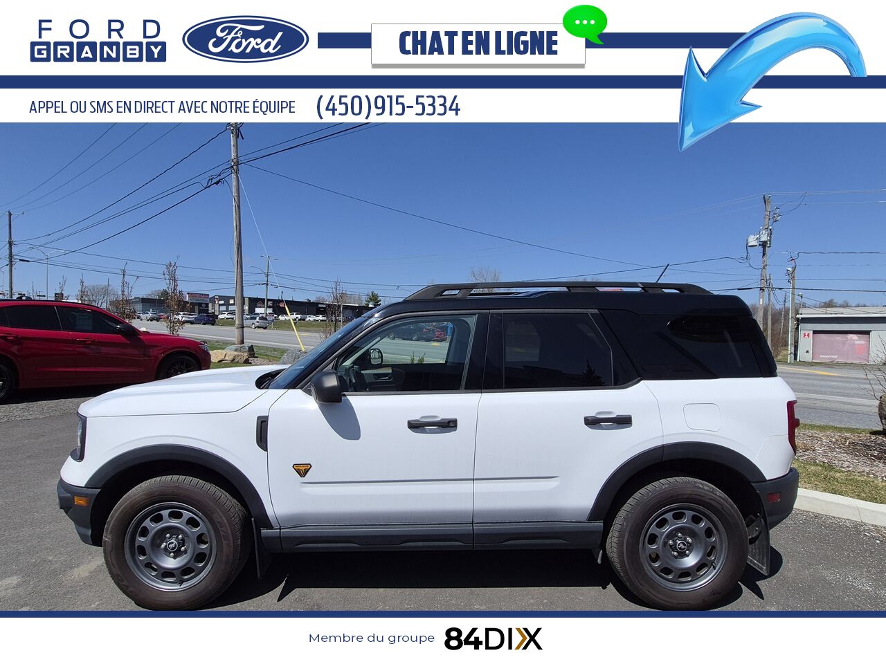 Ford Bronco Sport 2021 Blanc Granby - photo #3