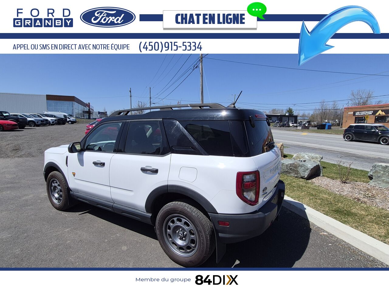 Ford Bronco Sport 2021 Blanc Granby - photo #4