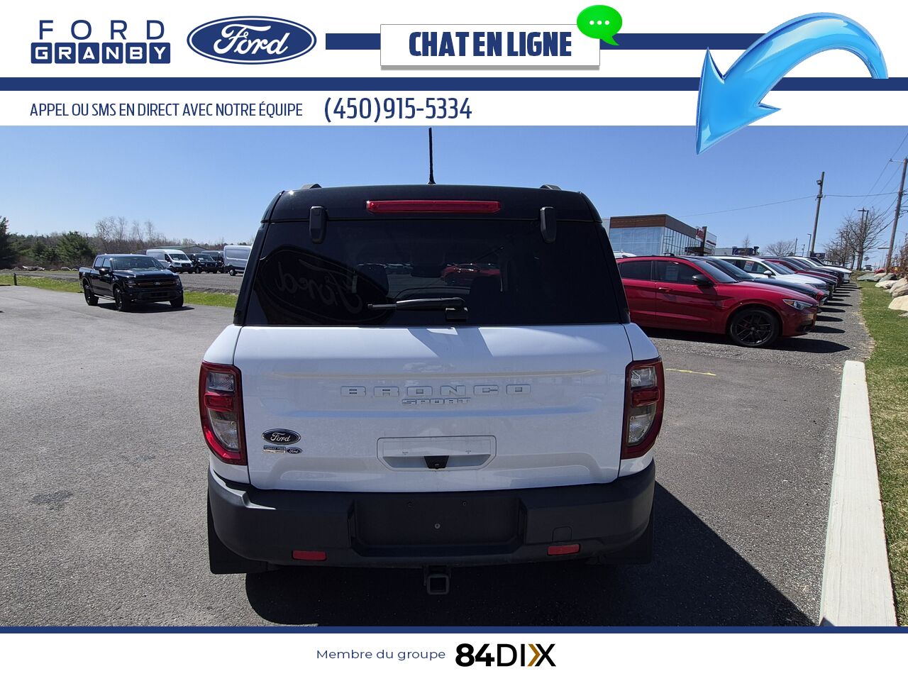 Ford Bronco Sport 2021 Blanc Granby - photo #7