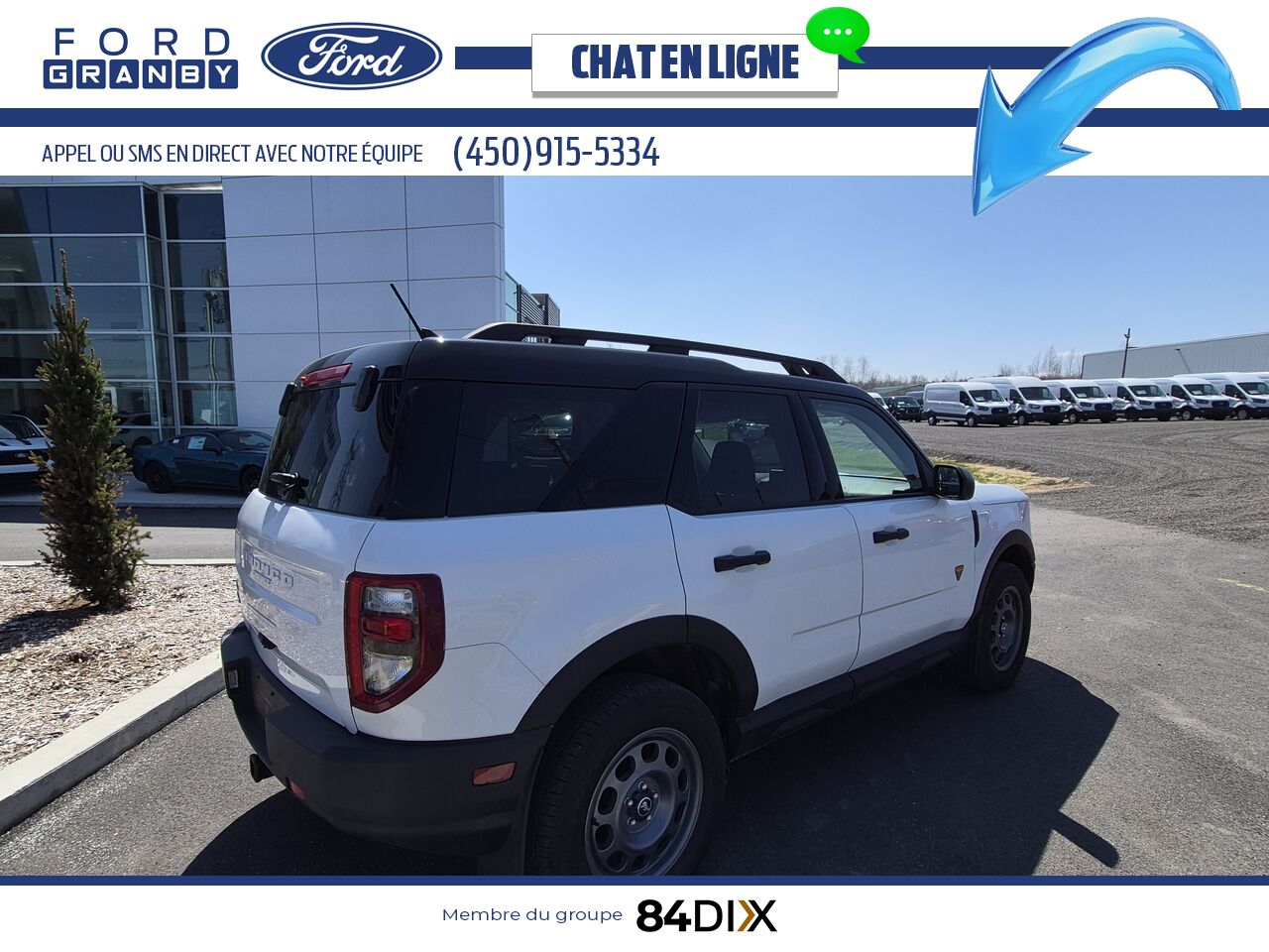 Ford Bronco Sport 2021 Blanc Granby - photo #6