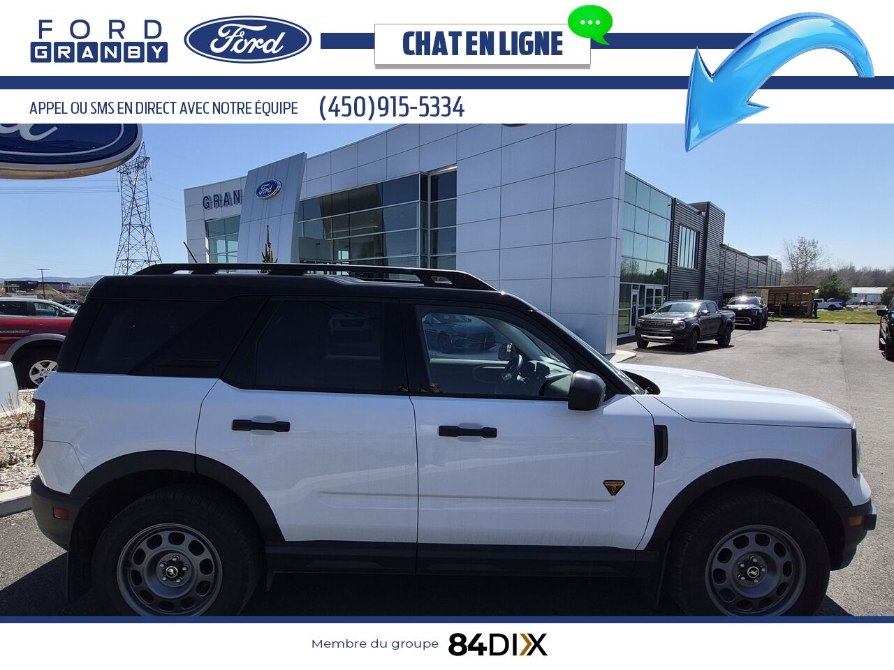 Ford Bronco Sport 2021 Blanc Granby - photo #5