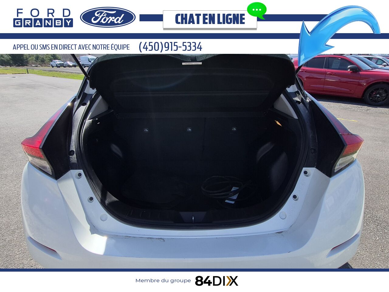 Nissan LEAF 2019 Blanc Granby - photo #9