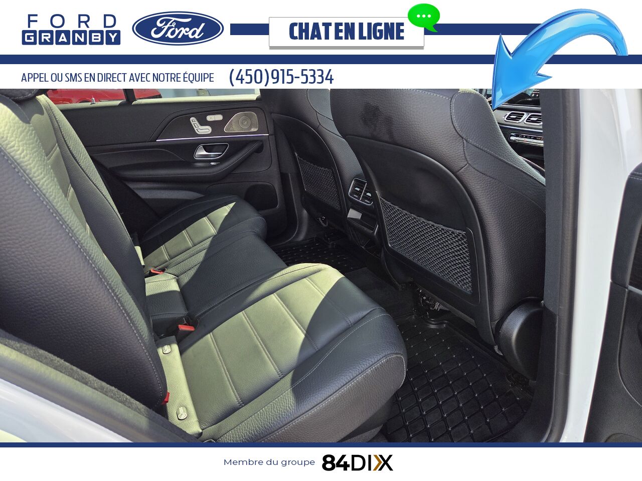 Mercedes-Benz GLE 450 4MATIC, CUIR, TOIT 2022 Blanc Granby - photo #9