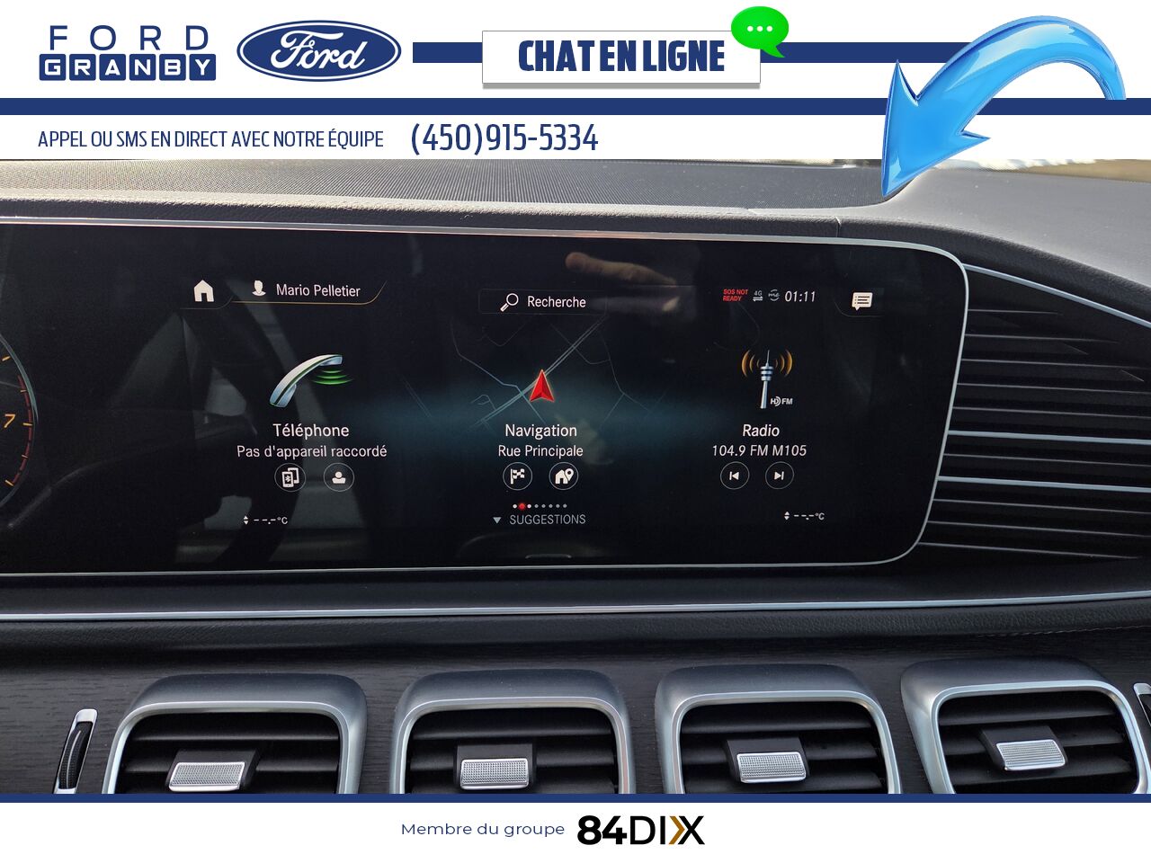 Mercedes-Benz GLE 450 4MATIC, CUIR, TOIT 2022 Blanc Granby - photo #15