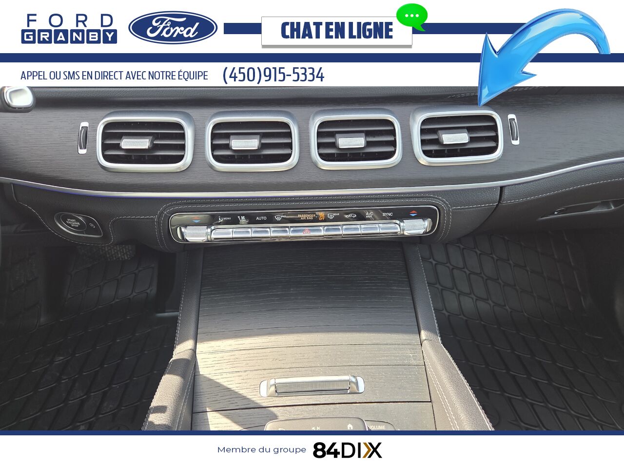 Mercedes-Benz GLE 450 4MATIC, CUIR, TOIT 2022 Blanc Granby - photo #16