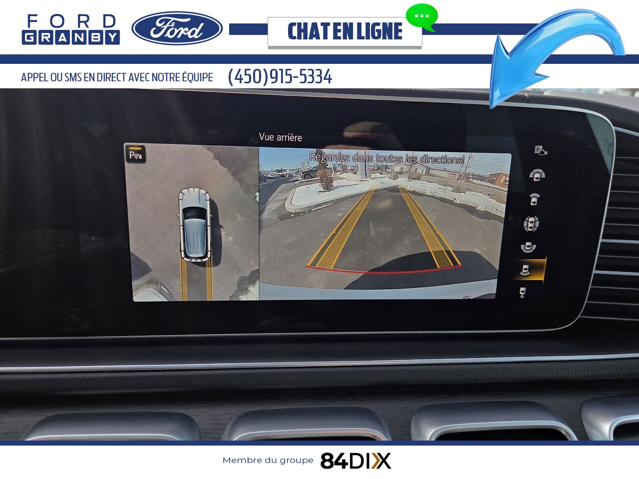 Mercedes-Benz GLE 450 4MATIC, CUIR, TOIT 2022 Blanc Granby - photo #18