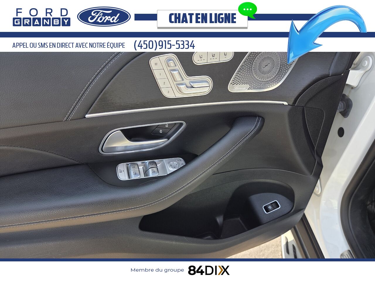 Mercedes-Benz GLE 450 4MATIC, CUIR, TOIT 2022 Blanc Granby - photo #19