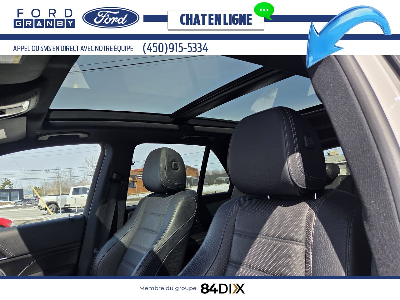 Mercedes-Benz GLE 450 4MATIC, CUIR, TOIT 2022 Blanc Granby - photo #22