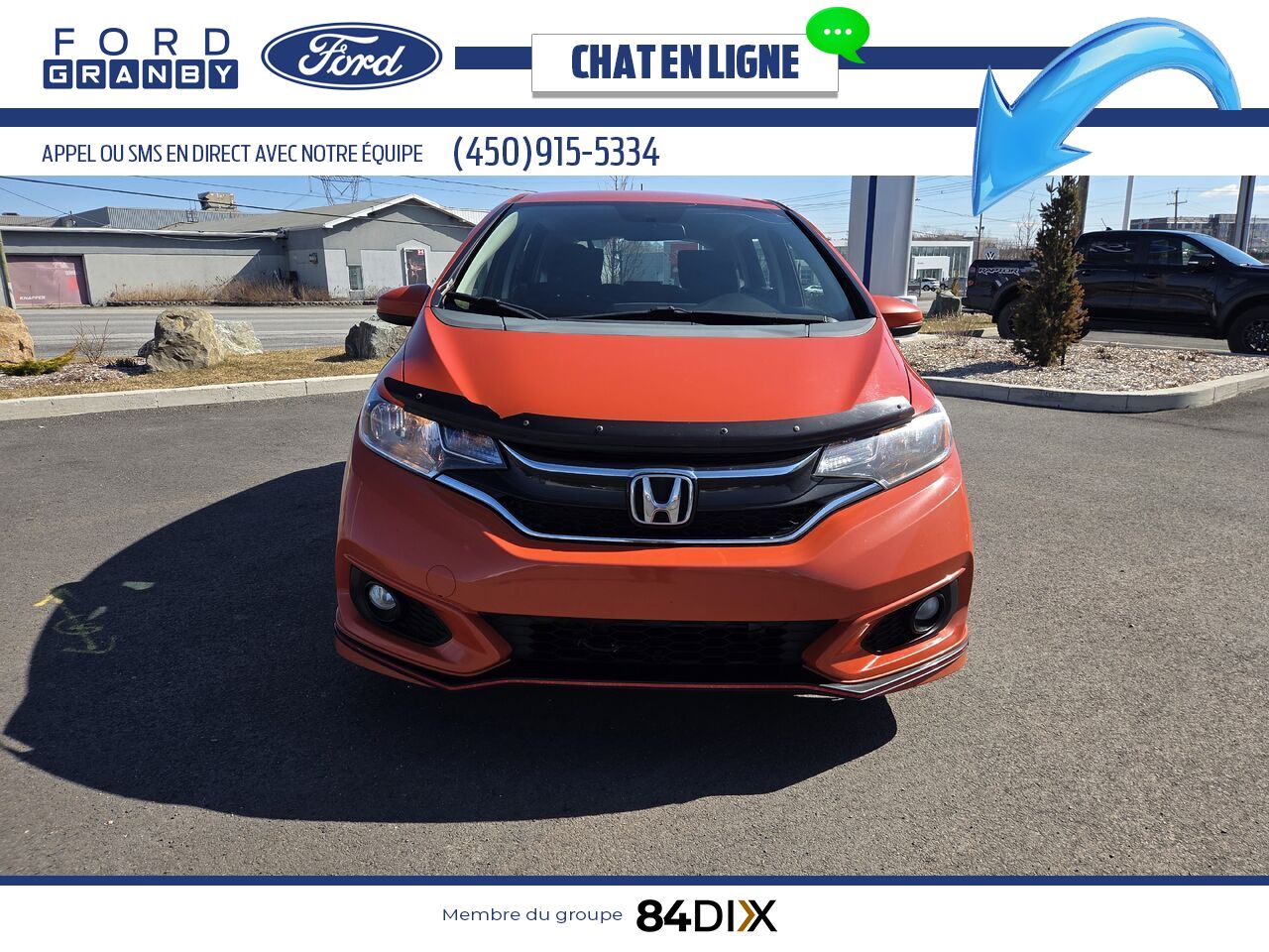Honda Fit 2018 Orange Granby - photo #1