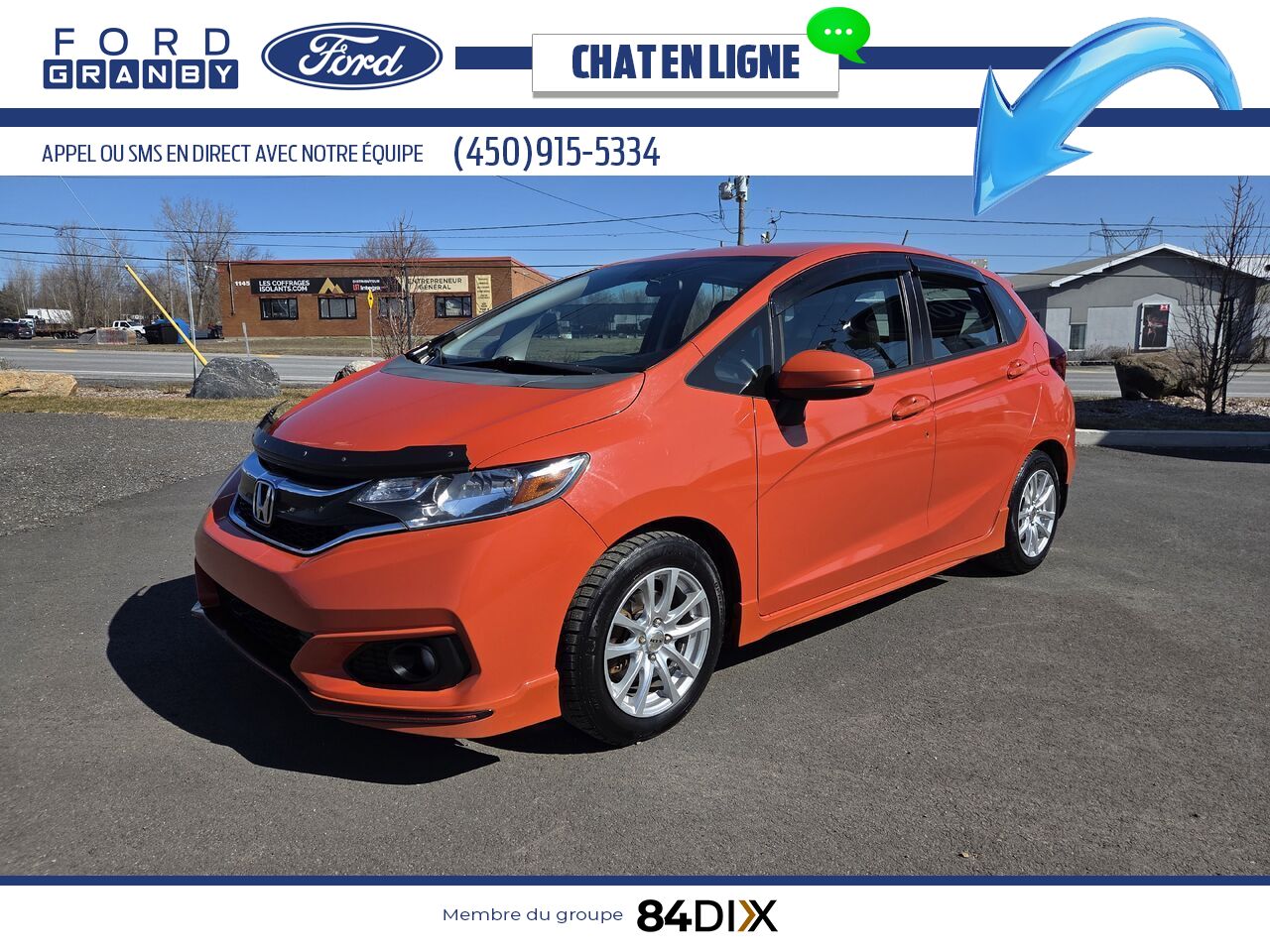 Honda Fit 2018 Orange Granby - photo #2