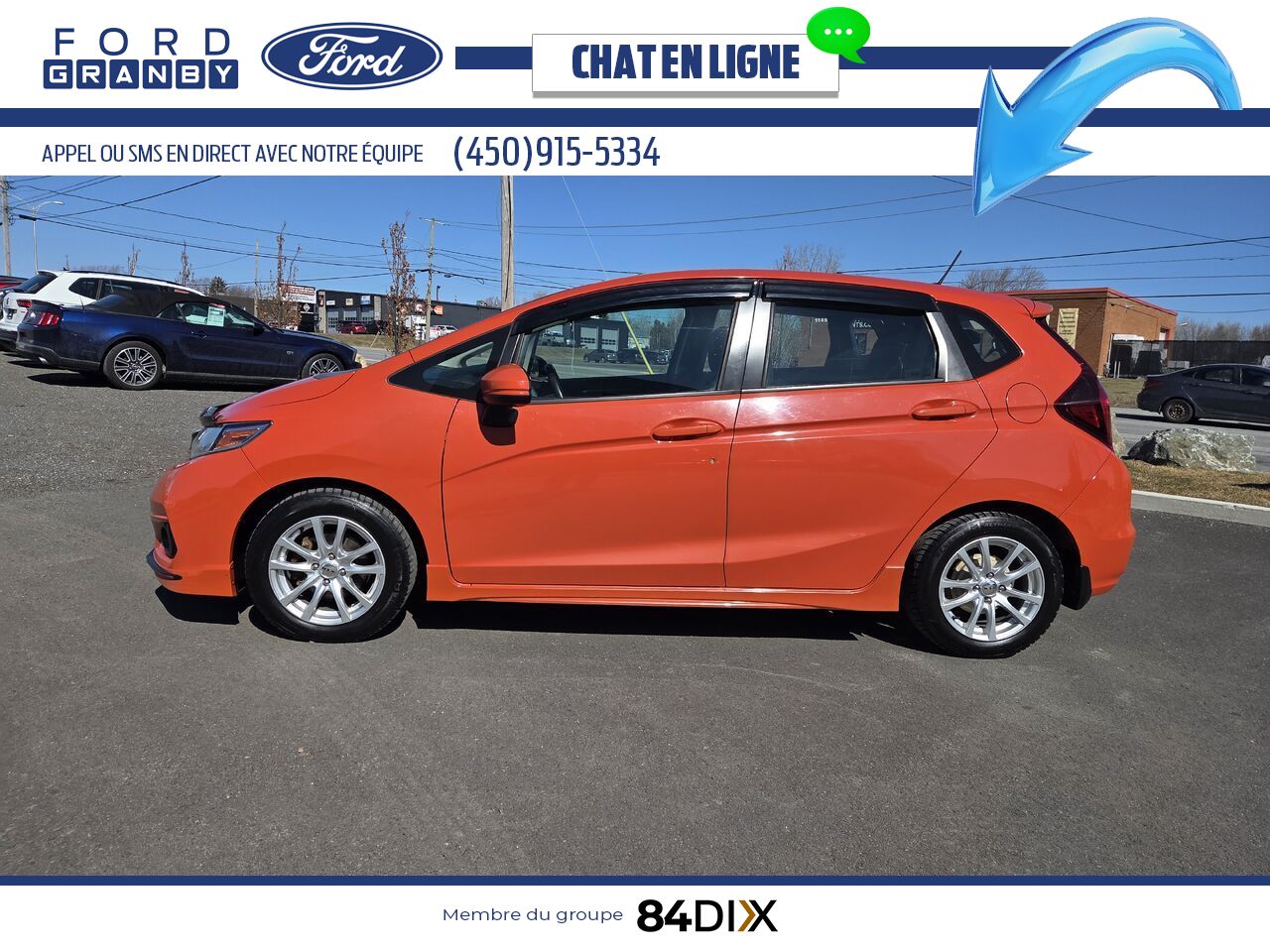 Honda Fit 2018 Orange Granby - photo #3