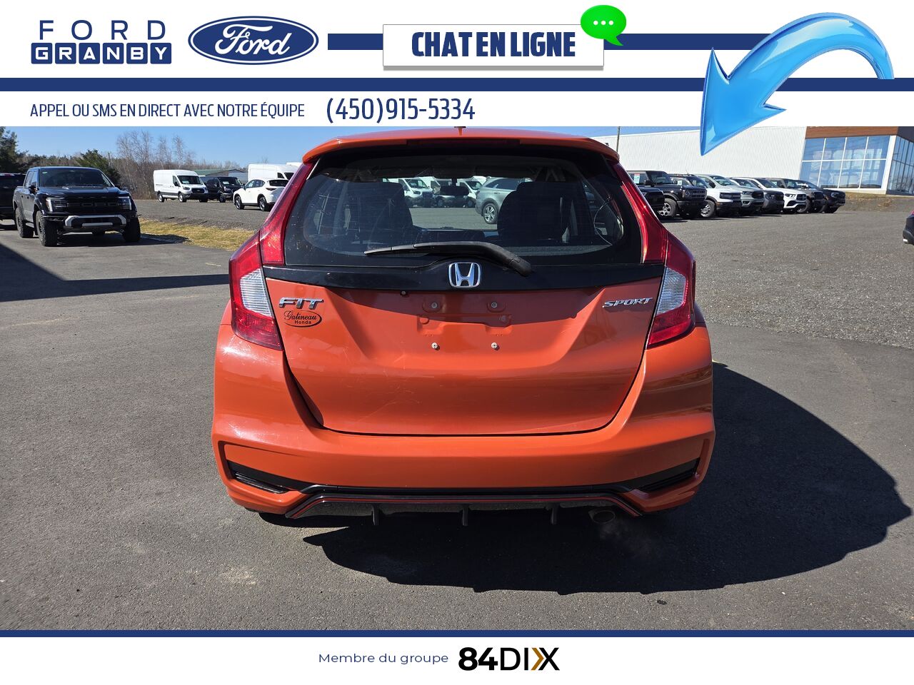 Honda Fit 2018 Orange Granby - photo #5