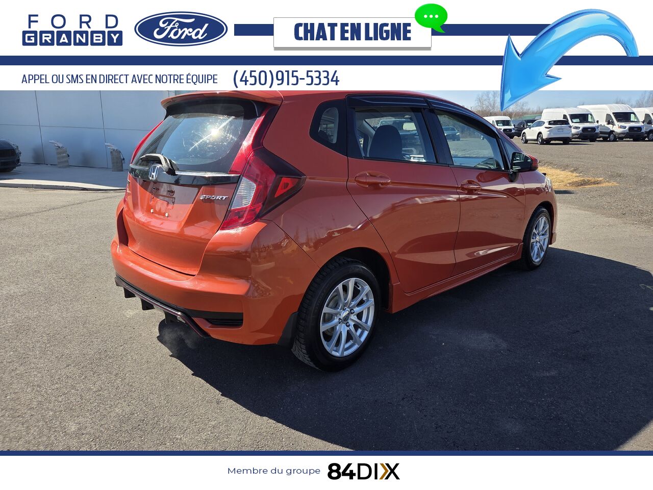 Honda Fit 2018 Orange Granby - photo #6