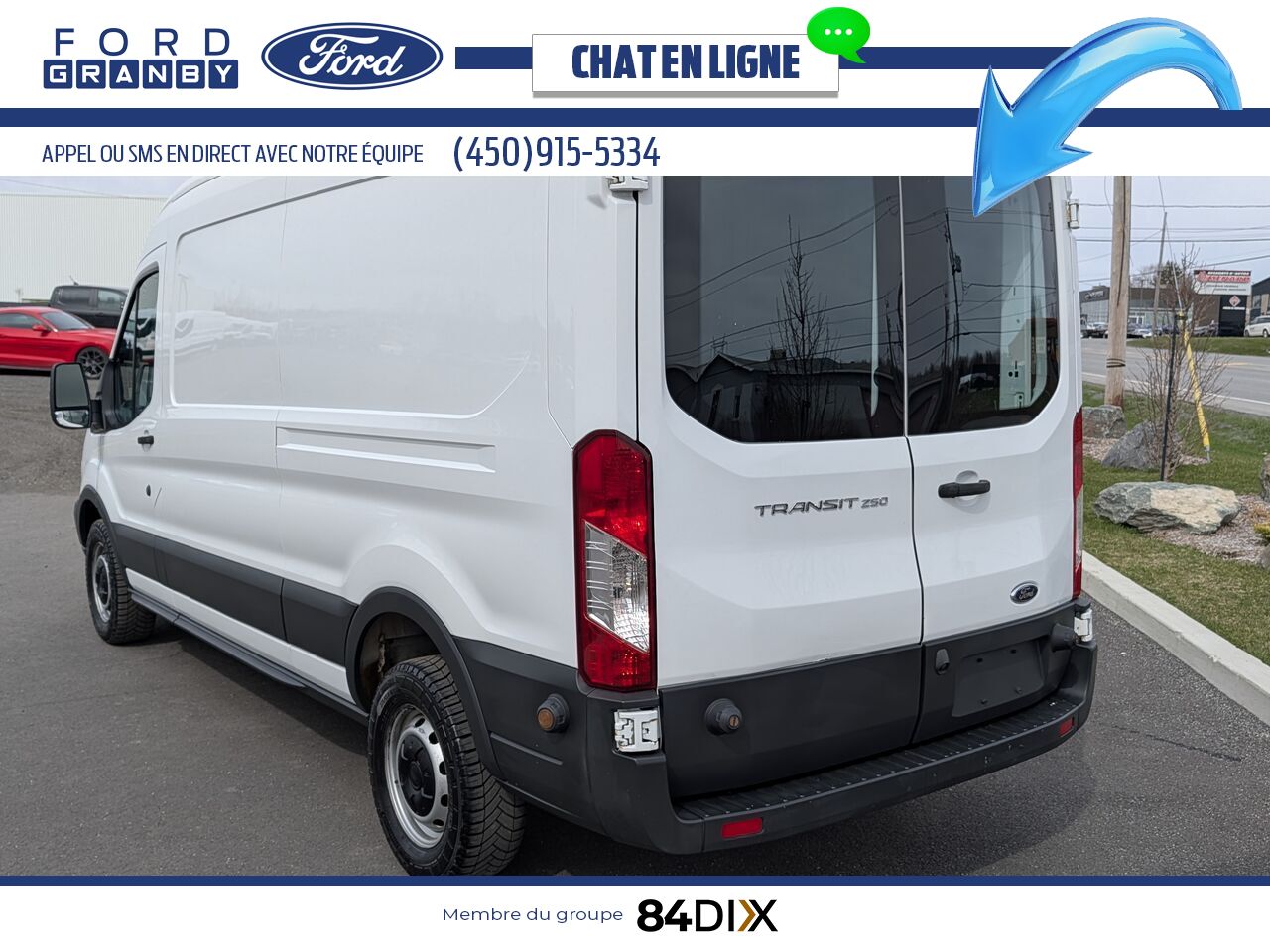 Ford Transit fourgon utilitaire 2016 Blanc Granby - photo #4