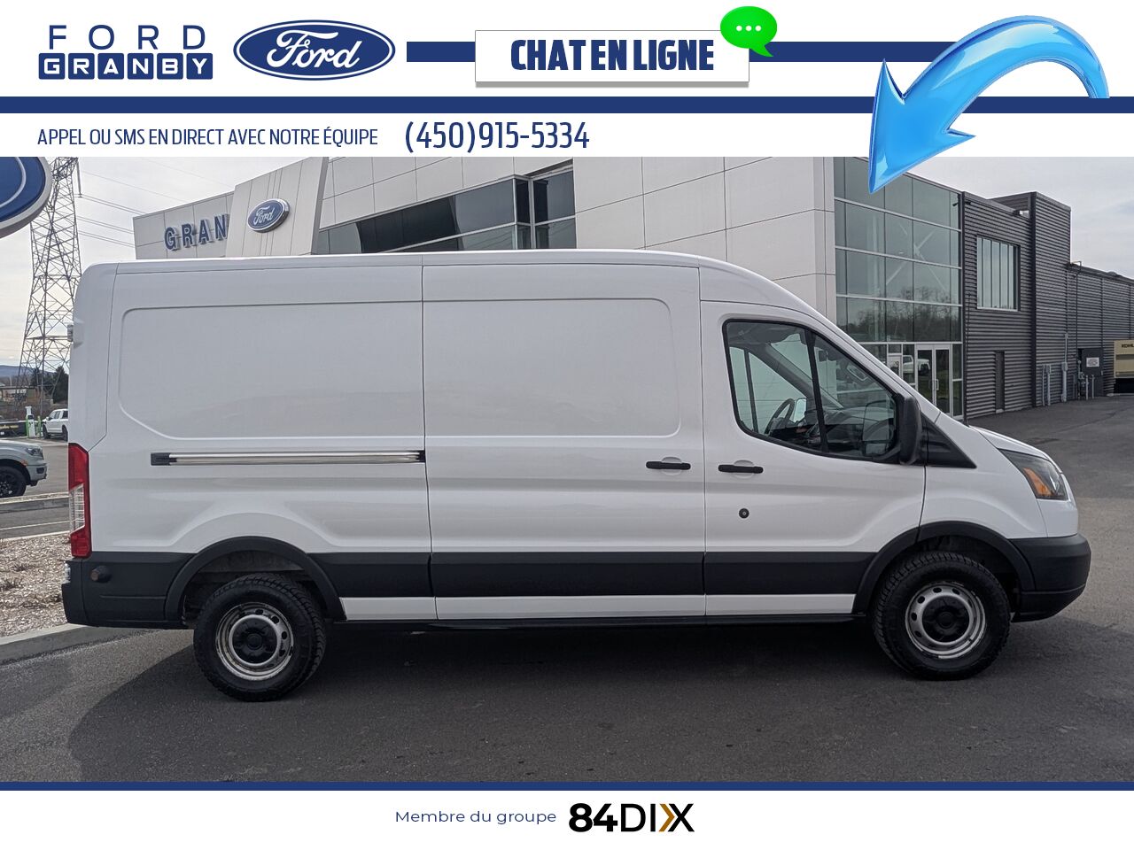 Ford Transit fourgon utilitaire 2016 Blanc Granby - photo #7