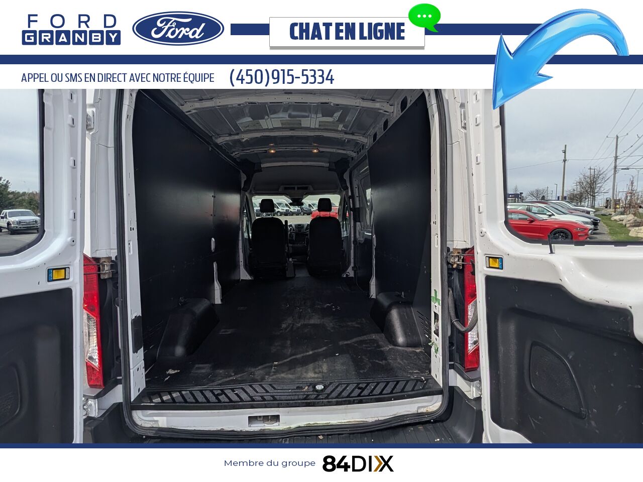 Ford Transit fourgon utilitaire 2016 Blanc Granby - photo #9
