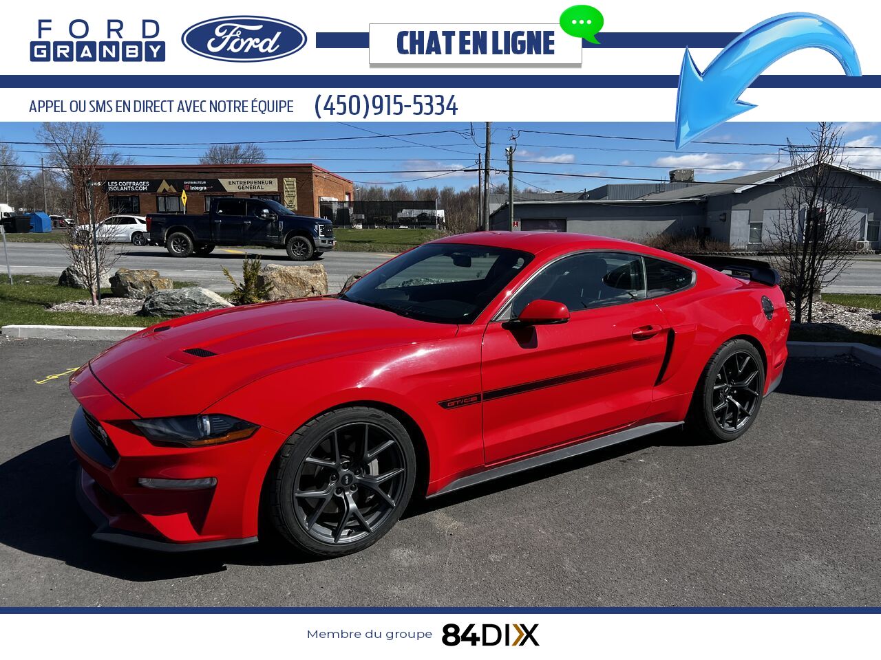 Ford Mustang 2020 Rouge Granby - photo #1