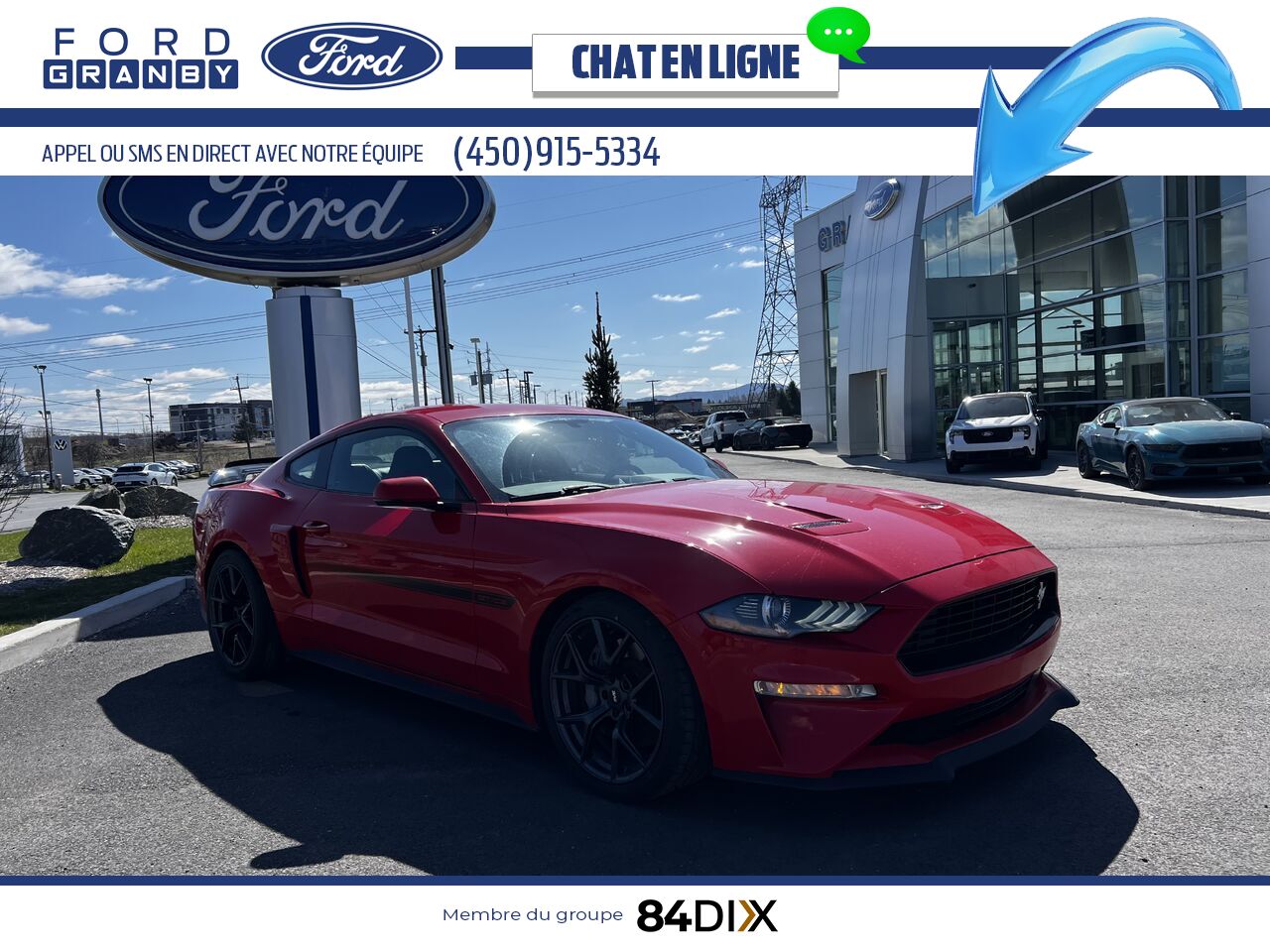 Ford Mustang 2020 Rouge Granby - photo #0