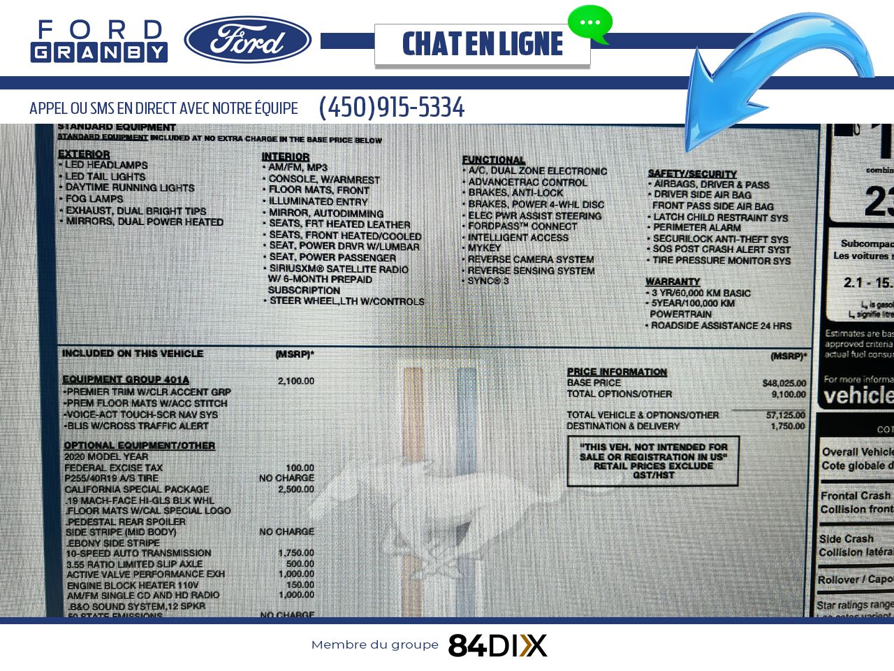 Ford Mustang 2020 Rouge Granby - photo #9