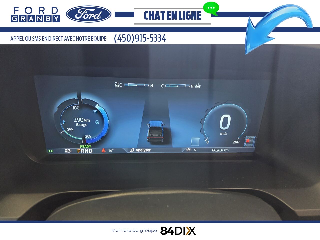 Ford F-150 LIGHTNING LARIAT, CUIR, TOIT 2025 Blanc Granby - photo #12