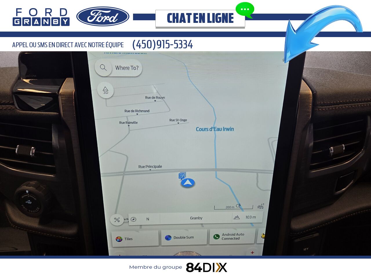 Ford F-150 LIGHTNING LARIAT, CUIR, TOIT 2025 Blanc Granby - photo #13