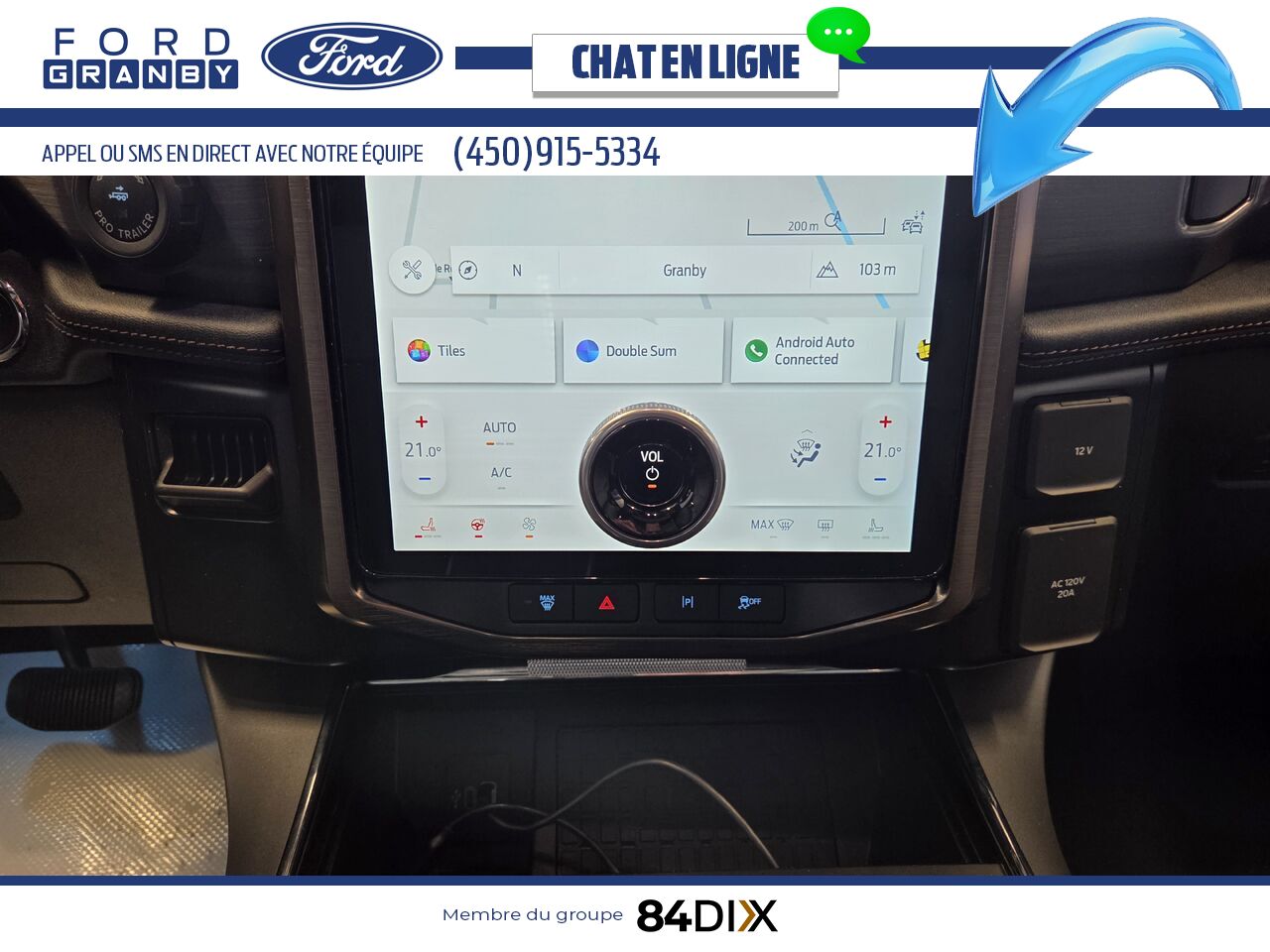 Ford F-150 LIGHTNING LARIAT, CUIR, TOIT 2025 Blanc Granby - photo #14