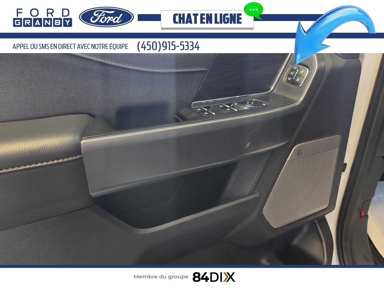 Ford F-150 LIGHTNING LARIAT, CUIR, TOIT 2025 Blanc Granby - photo #16