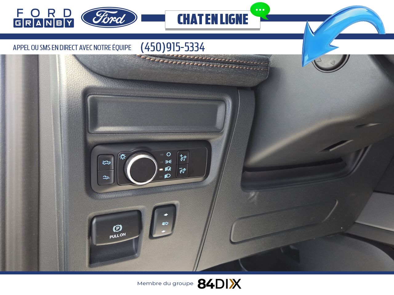 Ford F-150 LIGHTNING LARIAT, CUIR, TOIT 2025 Blanc Granby - photo #17