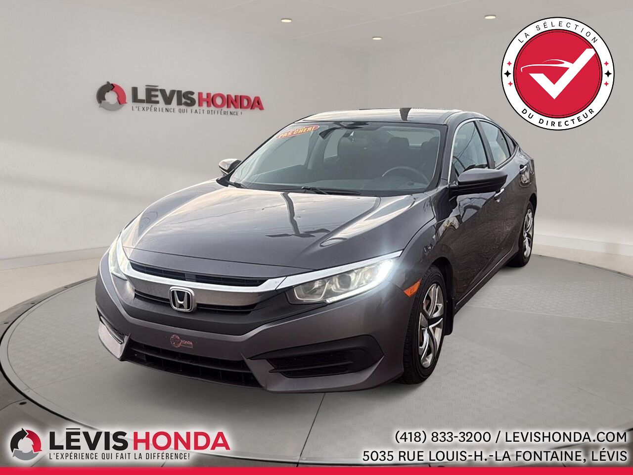 2017 Honda Civic LX LX 4 portes CVT Grey L&eacute;vis - photo #0