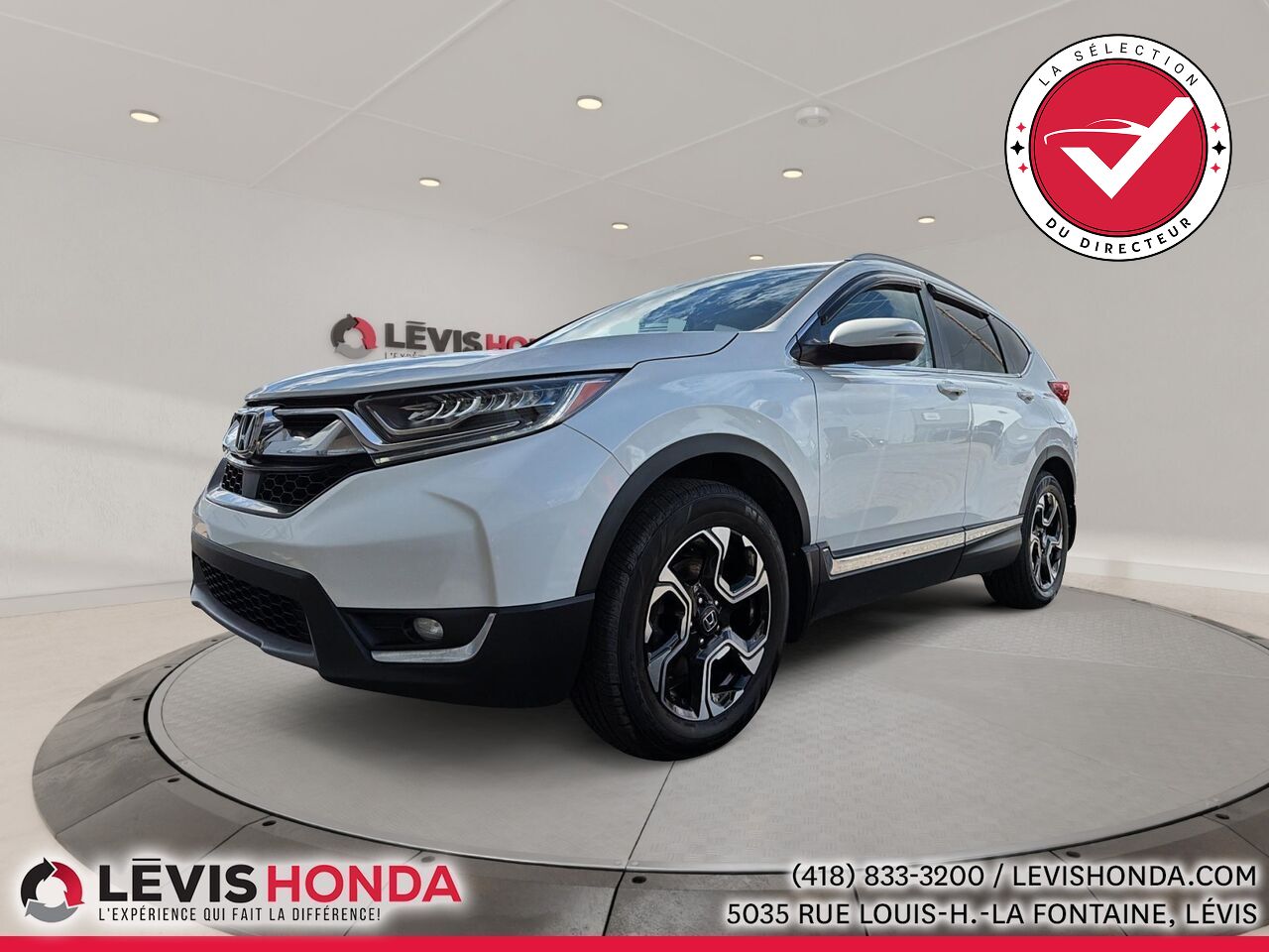 2018 Honda CR-V Touring AWD Touring Traction Int&eacute;grale White L&eacute;vis - photo #0
