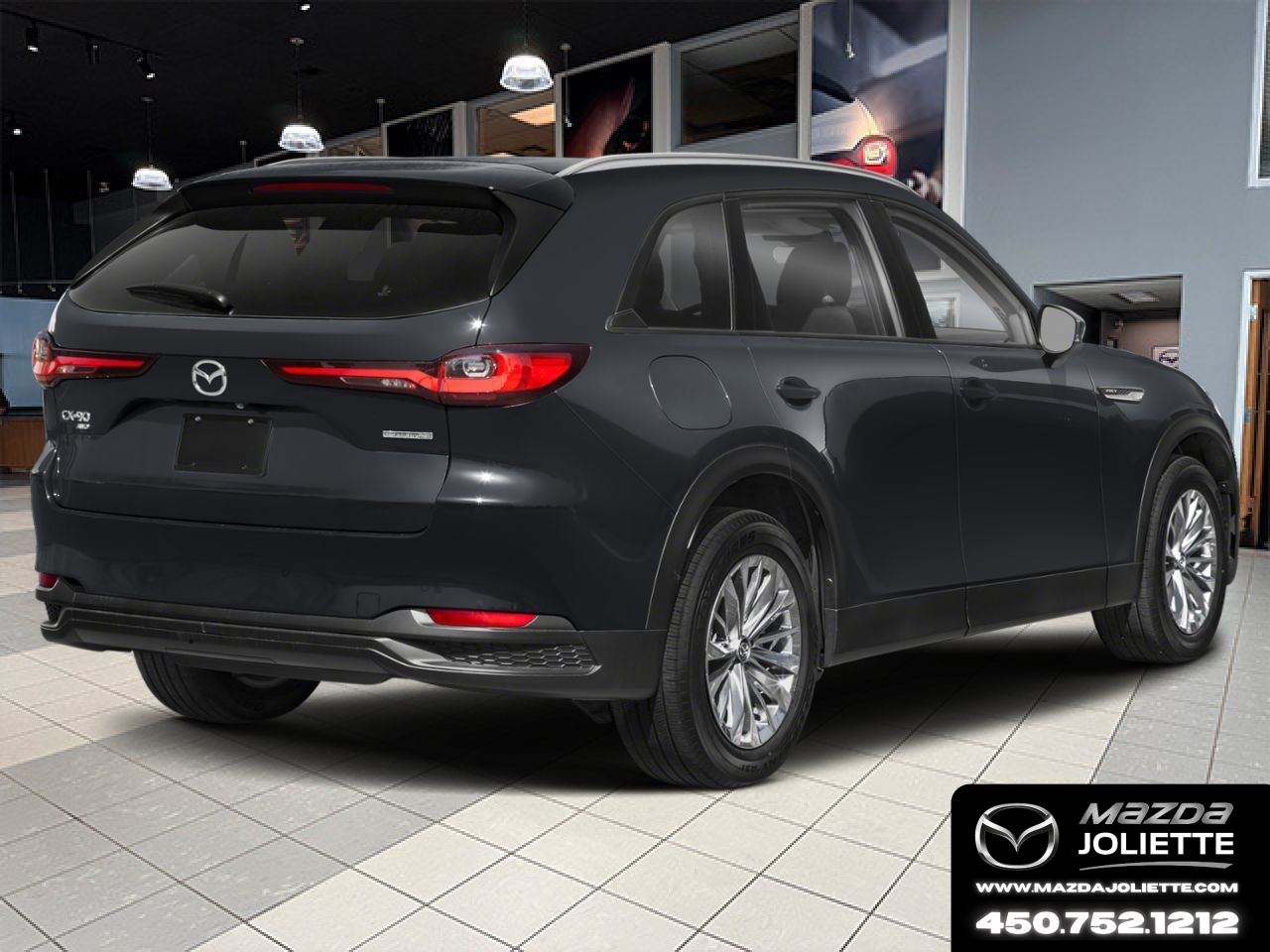MAZDA CX-90 hybride rechargeable 2026 Noir de jais mica Notre-Dame-des-Prairies - photo #2