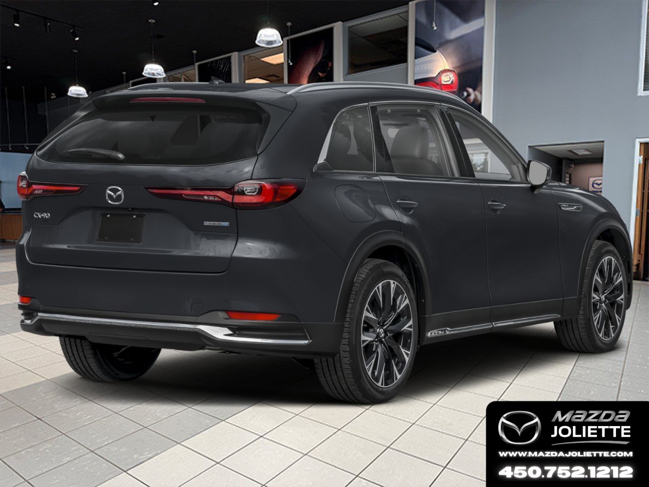MAZDA CX-90 hybride rechargeable 2026 Noir de jais mica Notre-Dame-des-Prairies - photo #2