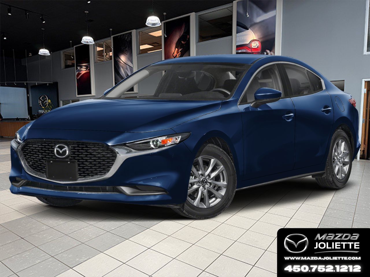 MAZDA Mazda3 2026 Bleu cristal fonc&eacute; mica Notre-Dame-des-Prairies - photo #0