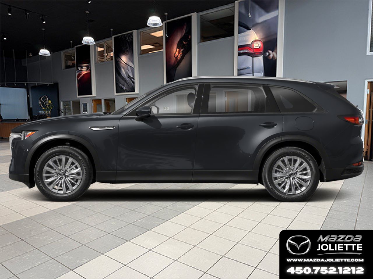 MAZDA CX-90 hybride rechargeable 2026 Noir de jais mica Notre-Dame-des-Prairies - photo #1