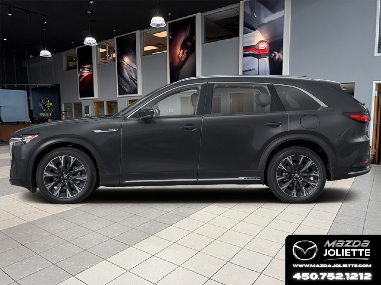 MAZDA CX-90 hybride rechargeable 2026 Noir de jais mica Notre-Dame-des-Prairies - photo #1