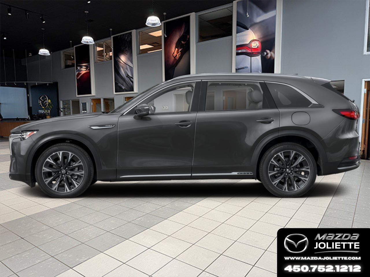 MAZDA CX-90 hybride rechargeable 2026 Gris m&eacute;canique m&eacute;tallis&eacute; Notre-Dame-des-Prairies - photo #1
