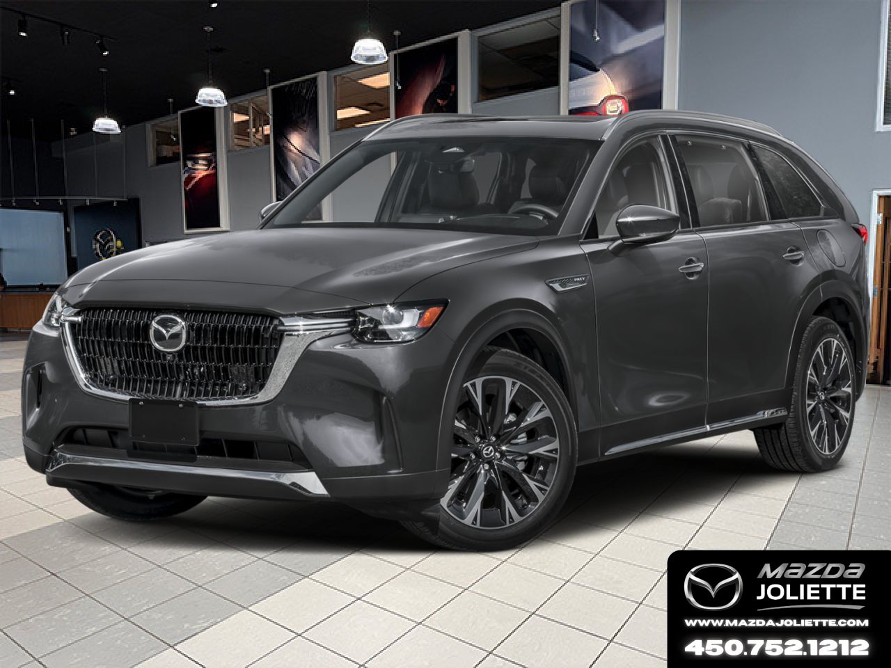 MAZDA CX-90 hybride rechargeable 2026 Gris m&eacute;canique m&eacute;tallis&eacute; Notre-Dame-des-Prairies - photo #0