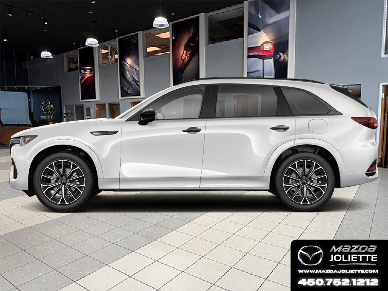 2026 MAZDA CX-70 PHEV Rhodium White Metallic Notre-Dame-des-Prairies - photo #1