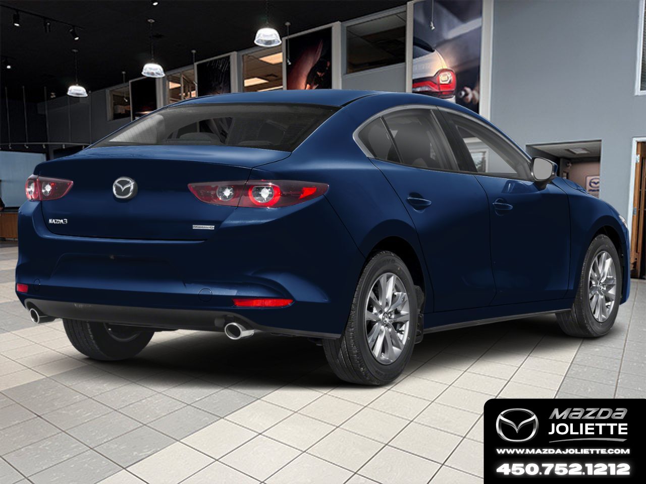 MAZDA Mazda3 2026 Bleu cristal fonc&eacute; mica Notre-Dame-des-Prairies - photo #1