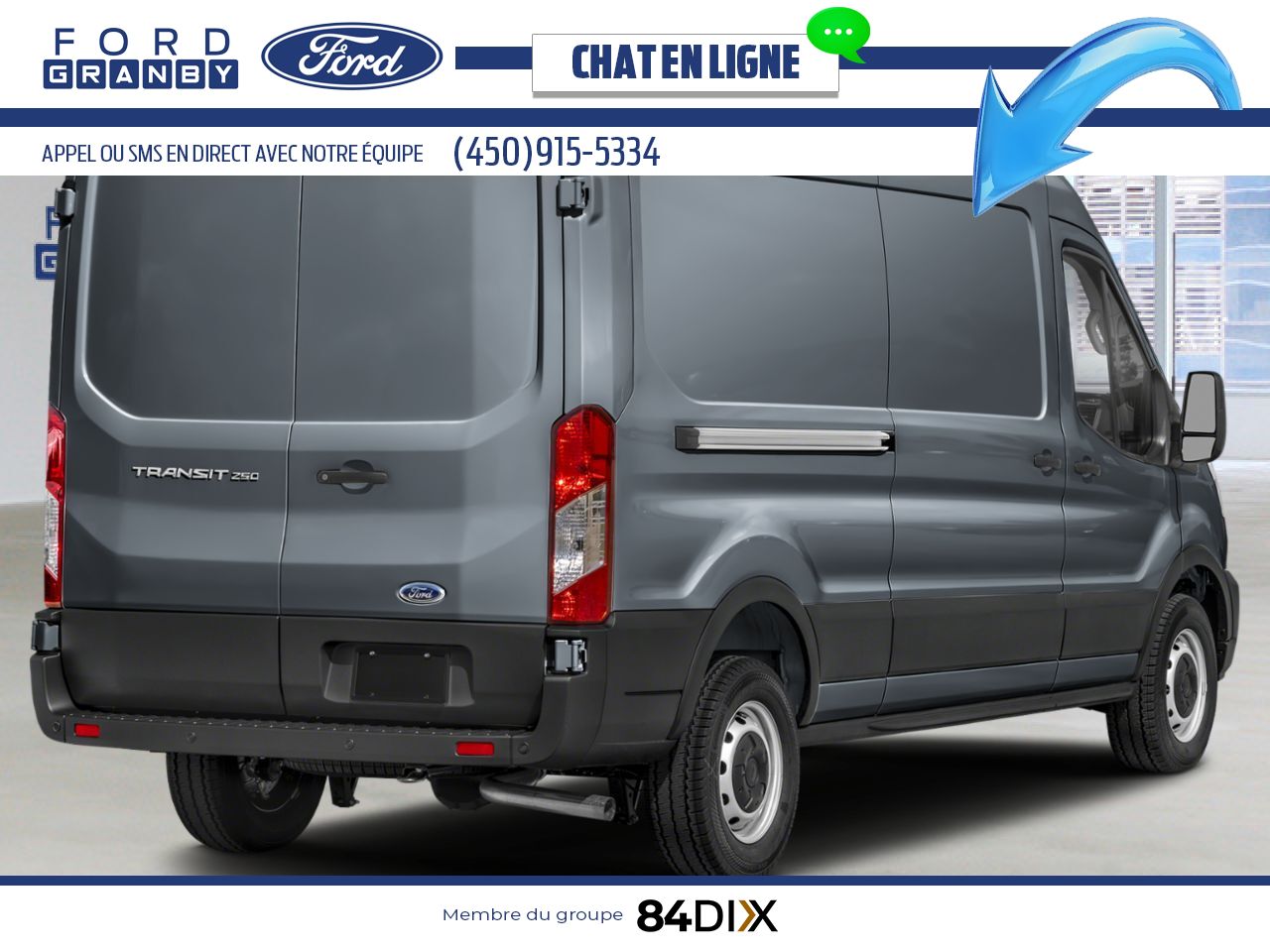 Ford Transit fourgon utilitaire 2025 Gris abysse m&eacute;tallis&eacute; Granby - photo #1