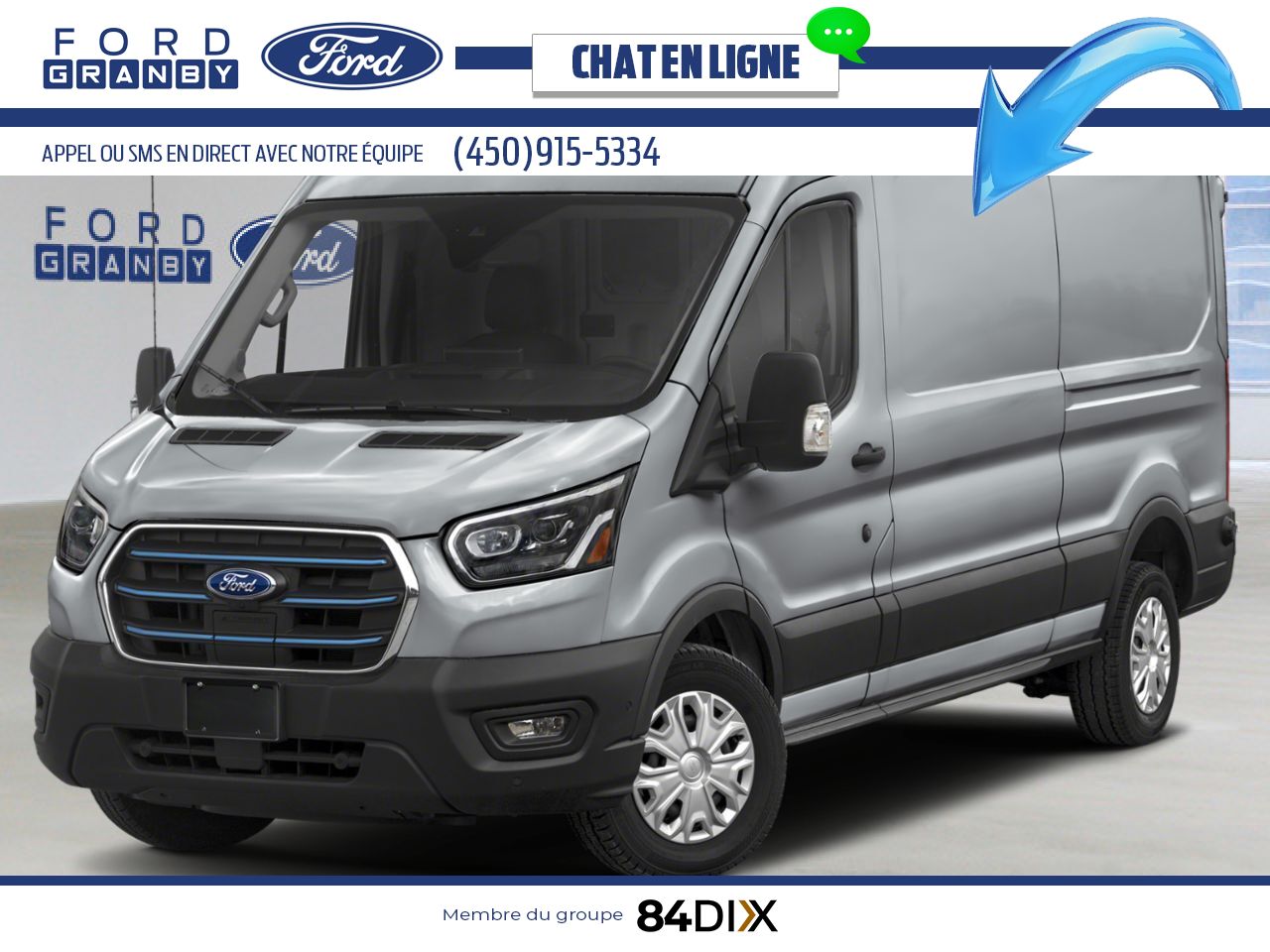 Ford E-Transit fourgonnette utilitaire 2025 Argent lingot m&eacute;tallis&eacute; Granby - photo #0