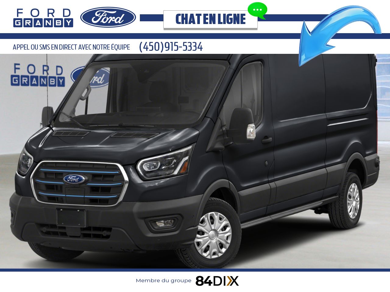 Ford E-Transit fourgonnette utilitaire 2025 Noir agate m&eacute;tallis&eacute; Granby - photo #0
