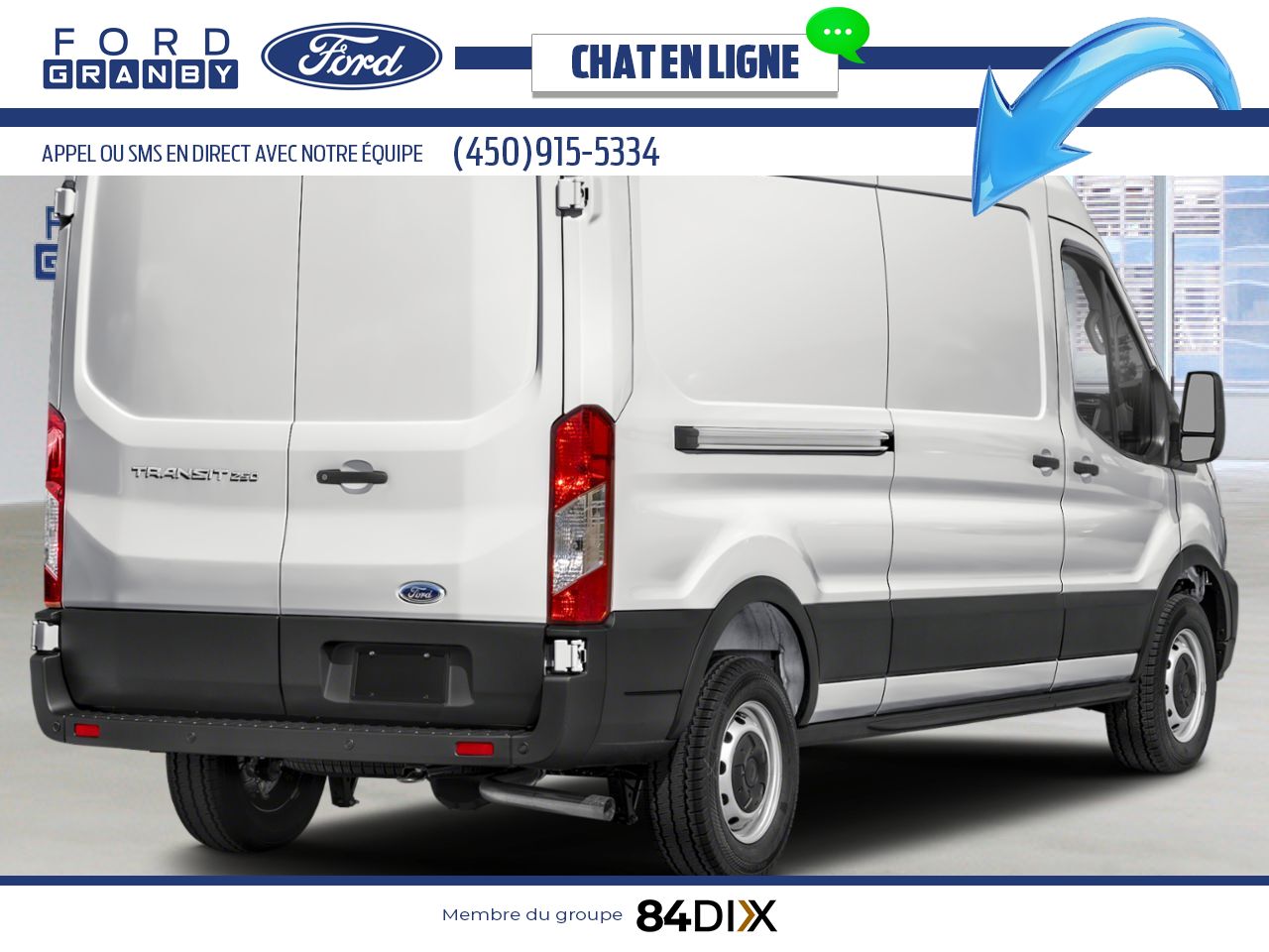 Ford Transit fourgon utilitaire 2025 Blanc Oxford Granby - photo #2
