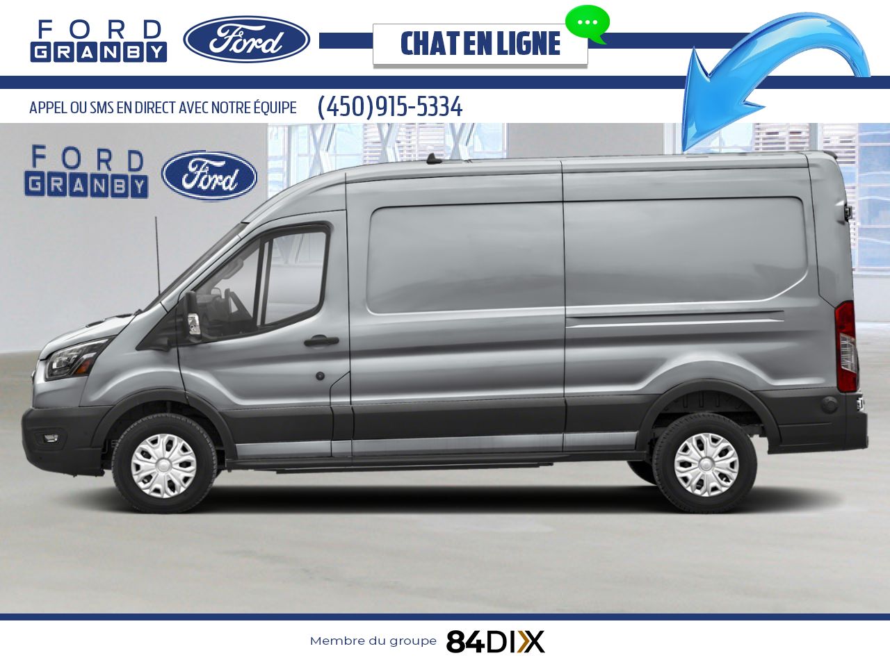 Ford E-Transit fourgonnette utilitaire 2025 Argent lingot m&eacute;tallis&eacute; Granby - photo #2