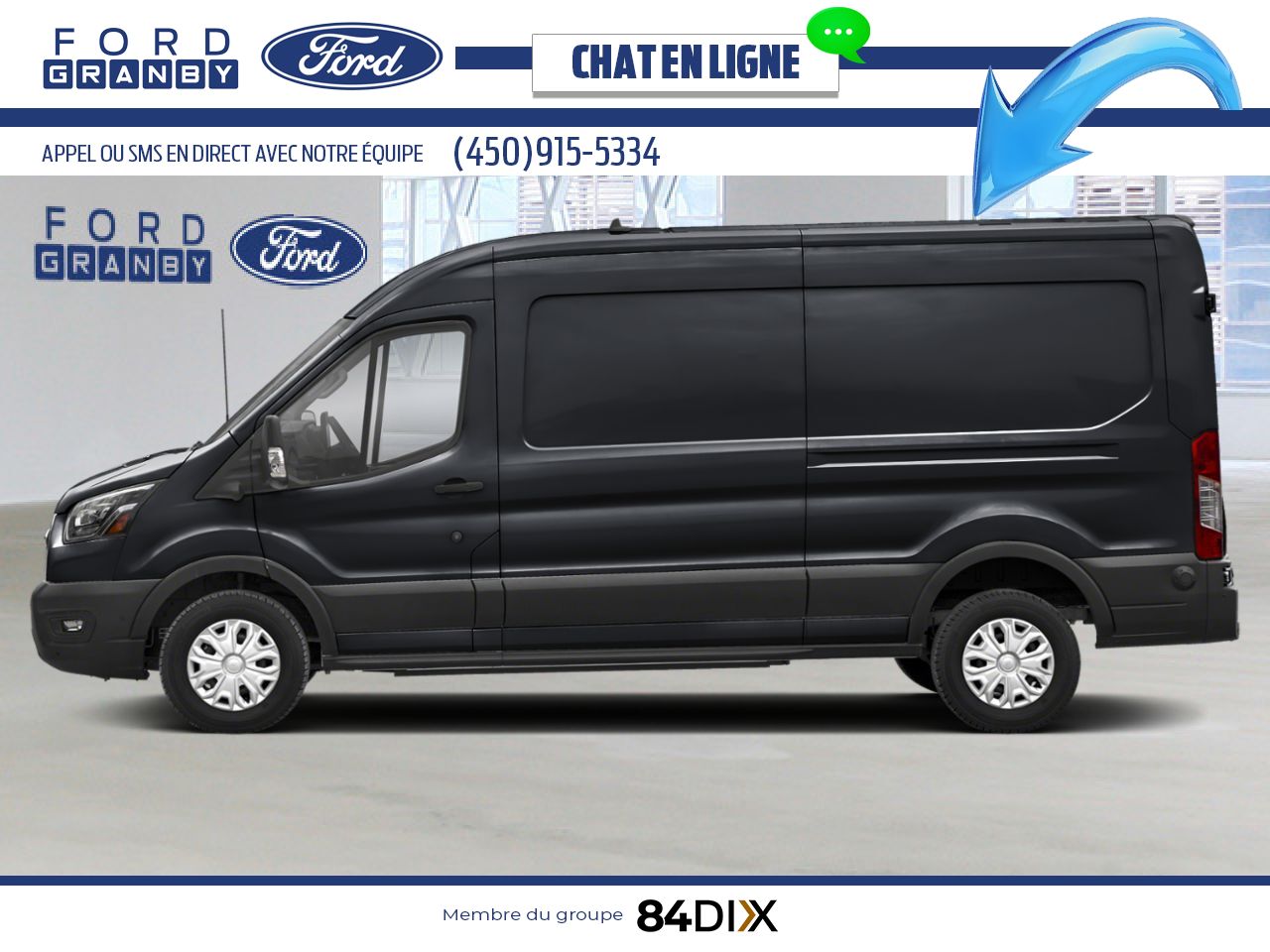 Ford E-Transit fourgonnette utilitaire 2025 Noir agate m&eacute;tallis&eacute; Granby - photo #2