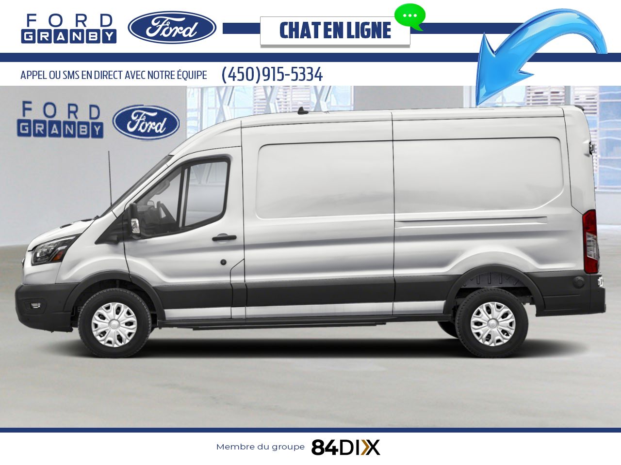 Ford E-Transit fourgonnette utilitaire 2025 Blanc Oxford Granby - photo #1