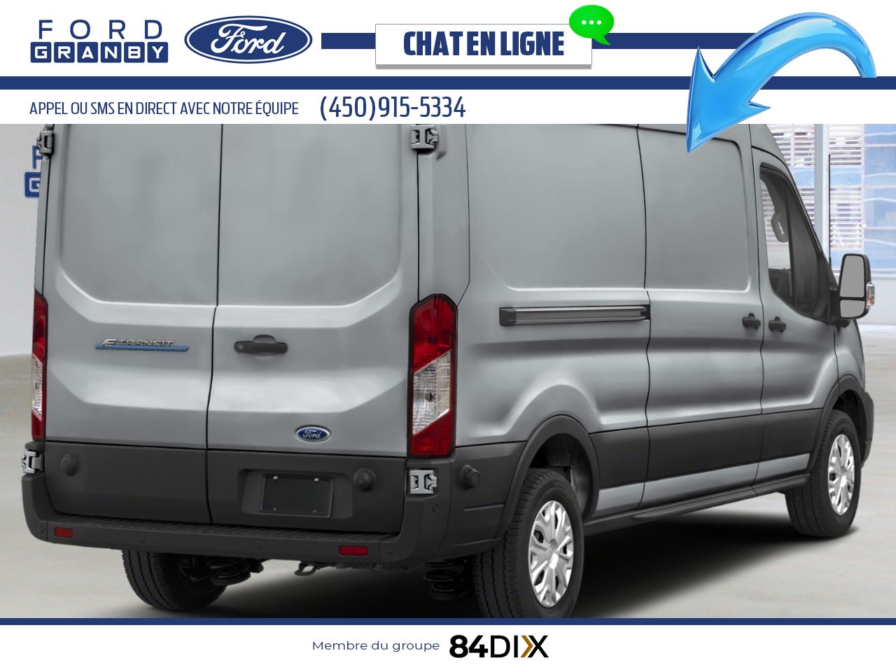 Ford E-Transit fourgonnette utilitaire 2025 Argent lingot m&eacute;tallis&eacute; Granby - photo #1