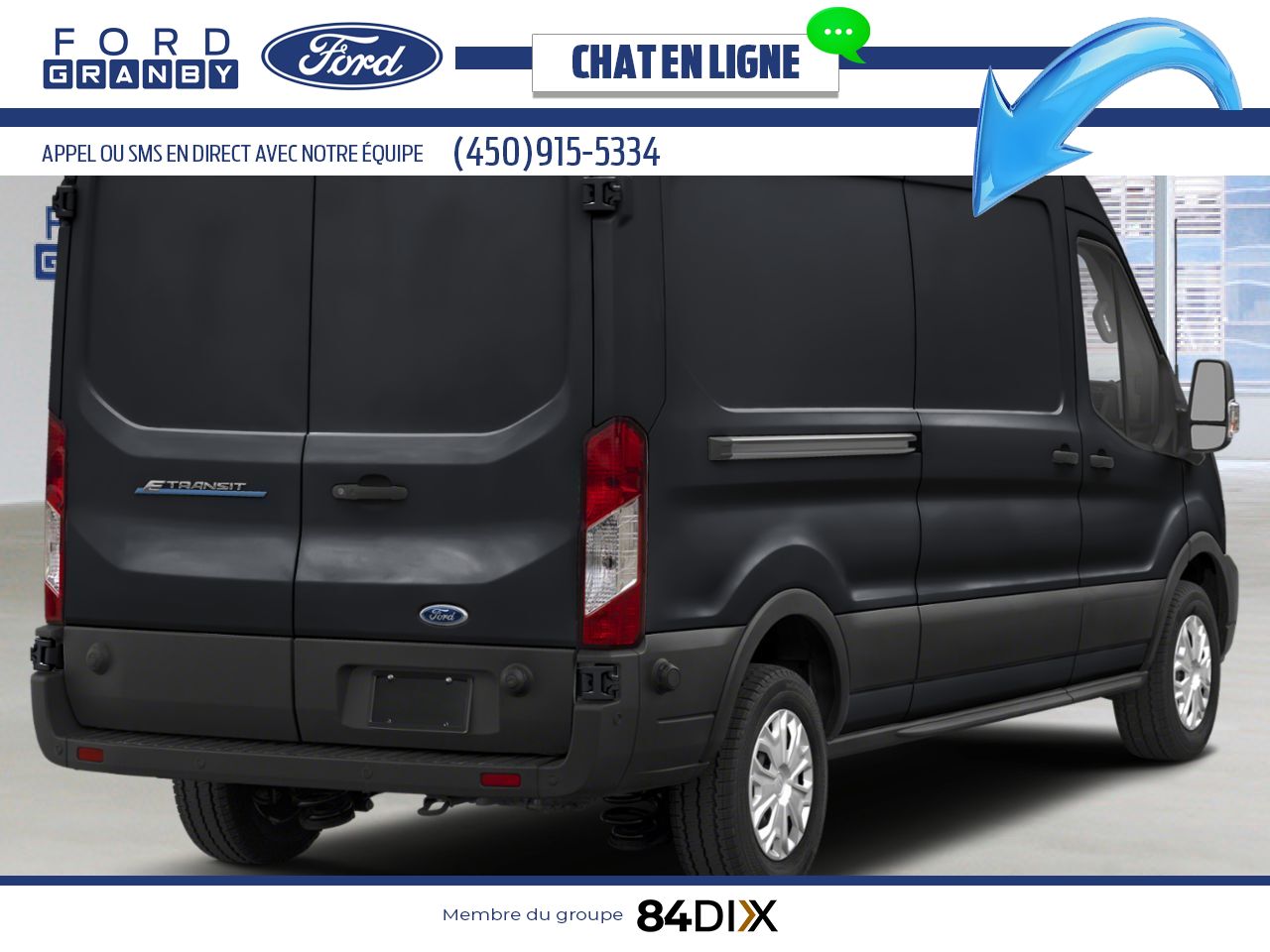 Ford E-Transit fourgonnette utilitaire 2025 Noir agate m&eacute;tallis&eacute; Granby - photo #1