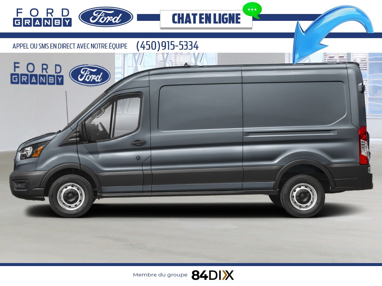 Ford Transit fourgon utilitaire 2025 Gris abysse m&eacute;tallis&eacute; Granby - photo #2