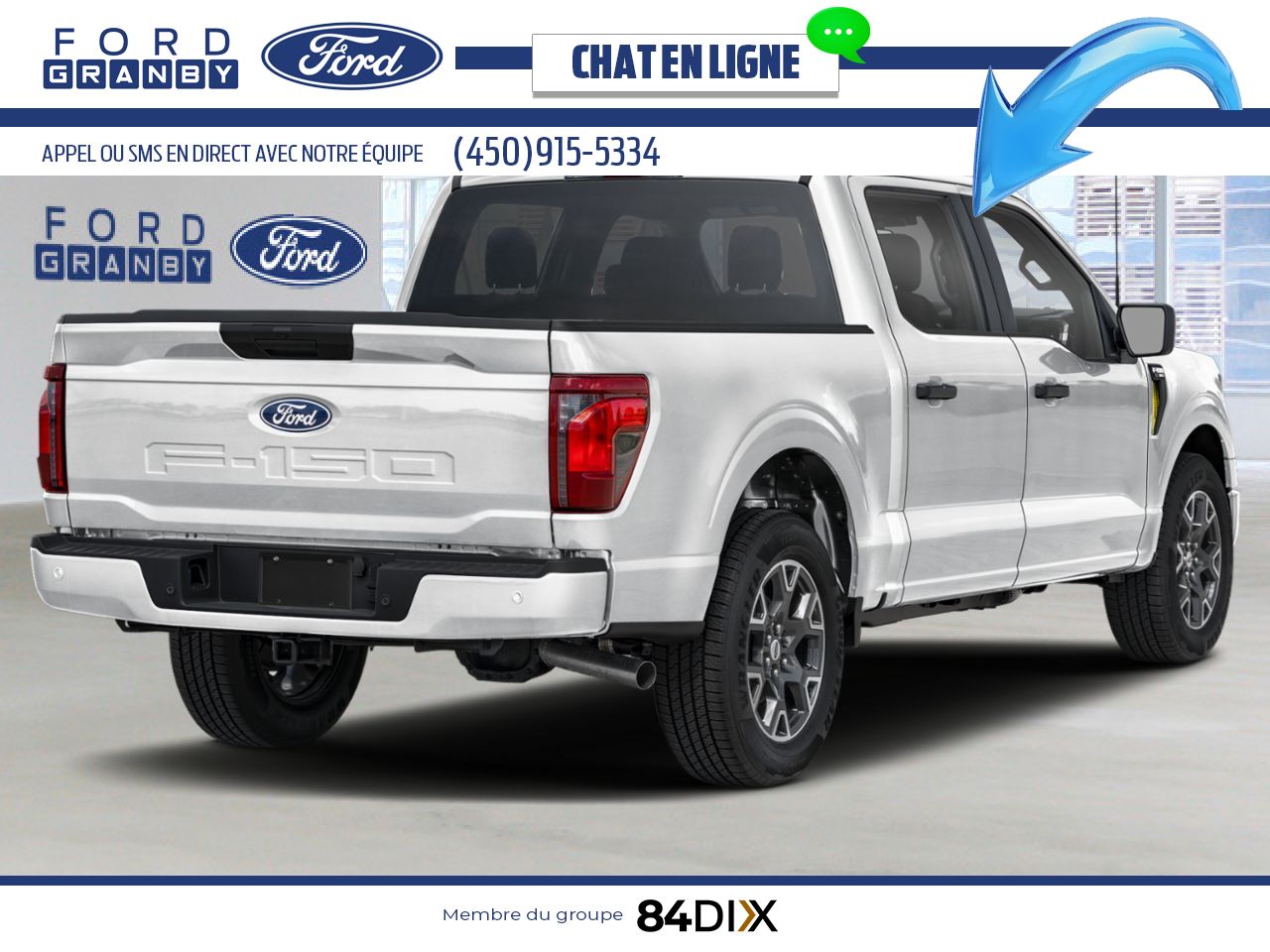 2025 Ford F-150 Space White Metallic Granby - photo #2